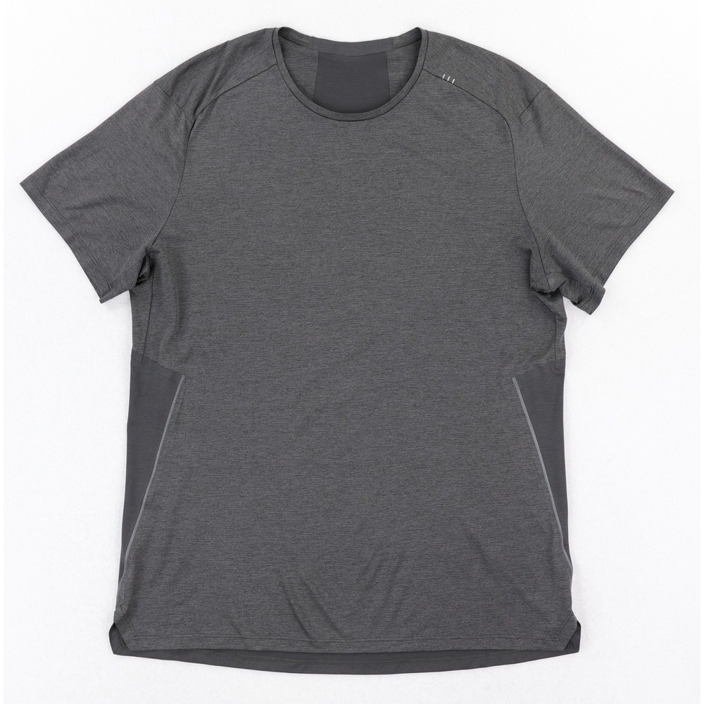 Lululemon Fast Free T-Shirt Mens Large Gray Short Sleeve Athletic Running